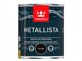 Краска по ржавчине METALLISTA черная гл
